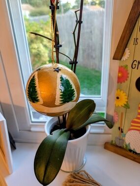 Hand painted Creside Company paper-mache “Christmas Tree” ornament